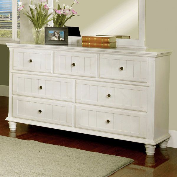 Willow Creek Cottage Style White Finish Bedroom Dresser Willow Creek Cottage Style White Finish Bedroom Dresser