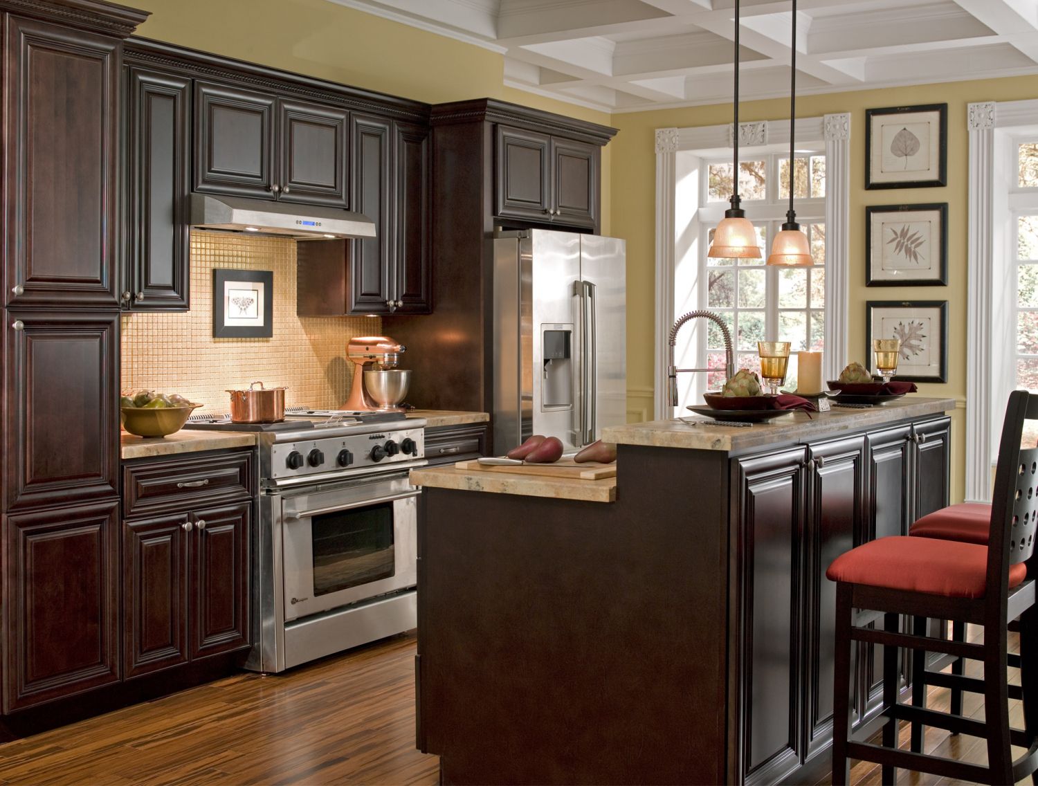 Chocolate Color Kitchen Cabinets - Kitchen Design Ideas for Small ... Chocolate Color Kitchen Cabinets - Kitchen Design Ideas for Small ...