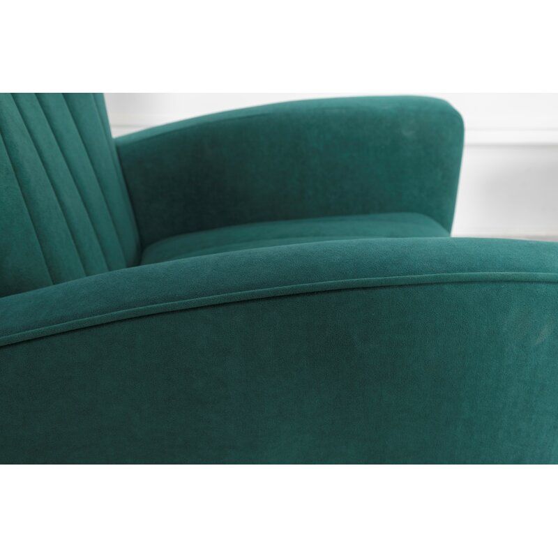 Mercer41 Cayleigh 27.5'' Wide Velvet Wingback Chair & Reviews | Wayfair Velvet Wingback Chair, Leg Support, Toss Pillows, Curtain Accessories, Seasonal Decor, Chaise Lounge, Home Improvement, Love Seat, Decorative Pillows