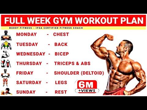 Full Week Gym Workout Plan | Week Schedule For Gym Workout | Buddy Fitness - YouTube Gym Workout Schedule, Week Schedule, Weekly Workout Plans, Buddy Workouts, Workout Days, Partner Workout, Workout Music, Biceps Workout, Workout Challenge