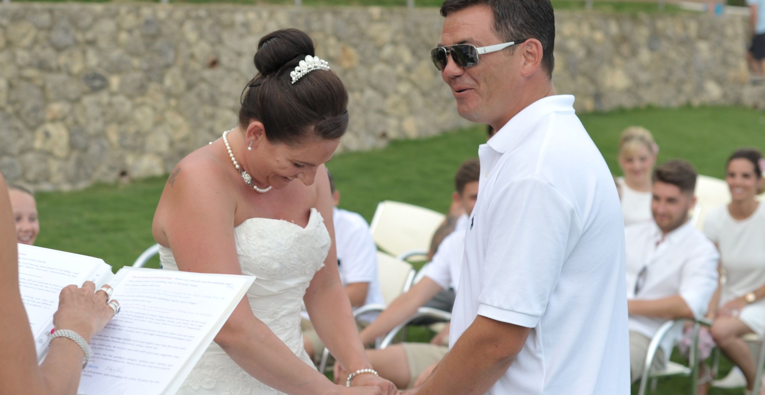Some wedding couples get the giggles! Rite Of Passage, Deep Rooted
