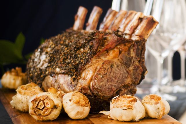 Prime Rib Beef Roast with Roasted Garlic | Recipe | Beef ...