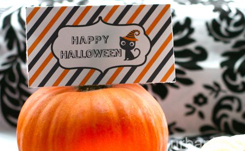Printable halloween goodie bag labels
