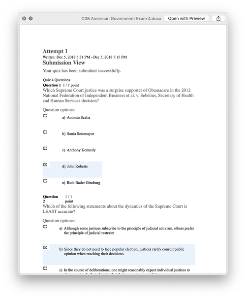 American government homework help