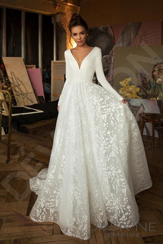Individuelle Größe A-Linie Silhouette Bonna Brautkleid. Eleganter Stil von Dev...