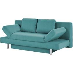 smart Schlafsofa türkis - Webstoff Nina ¦ Maße (cm): B: 205 H: 90 T: 95