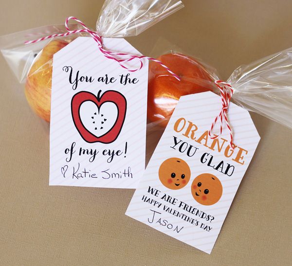 Craftaholics Anonymous® | Valentine Fruit Tags My Funny Valentine, Cute Valentine Ideas, Kinder Valentines, Homemade Valentines, Valentines Day Treats, Valentine Day Crafts, Printable Valentine, Valentine Quotes, Valentine Box