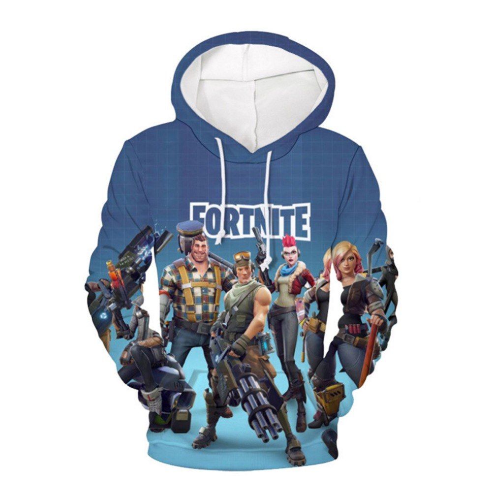 Epic Games Fortnite Hoodies Youth Christmas Pullover Hooded Children Sweatshirts for Boys Girls Kids