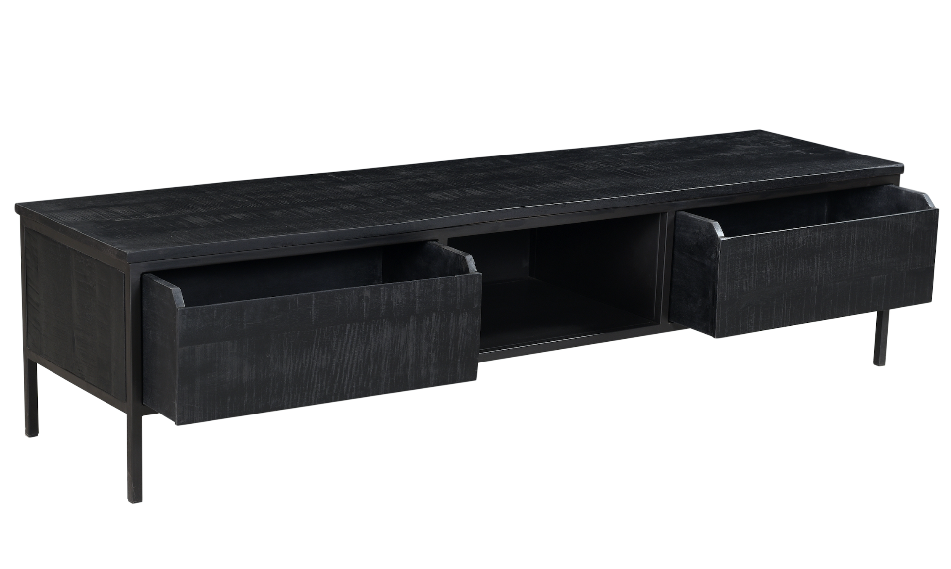 TV-meubel York Zwart Hout 240cm | Zen Lifestyle | Gratis bezorging! Credenza, Zen, Modern Design, Cabinet, Storage, Furniture, Lifestyle, Home Decor, Products