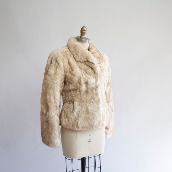 Shaving Dick Hair Vintage Rabbit Fur Coat