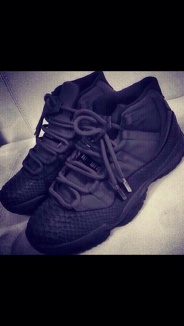 cute all black jordans