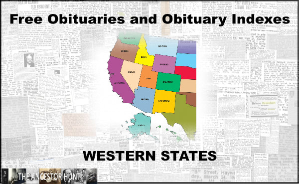 575 Free Obituary And Obituary Index Collection Links For The Western States Historical Newspaper Site Archive Obituaries