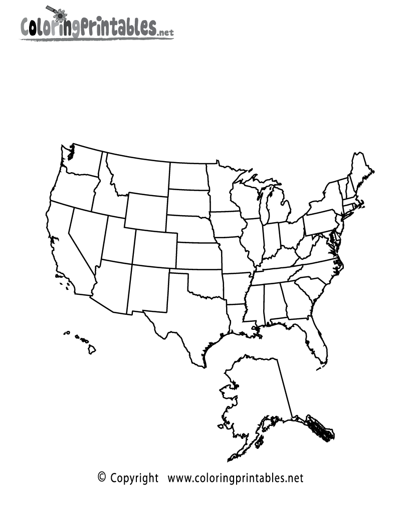 printable usa map to color usa map coloring page a free travel coloring printable map collage collage board usa map