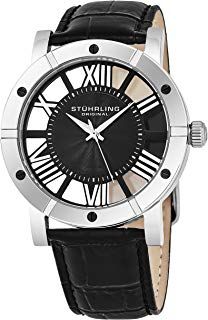 Stuhrling Original Quarz Analog Leder 881 02 Armbanduhr Herren kZXuPi