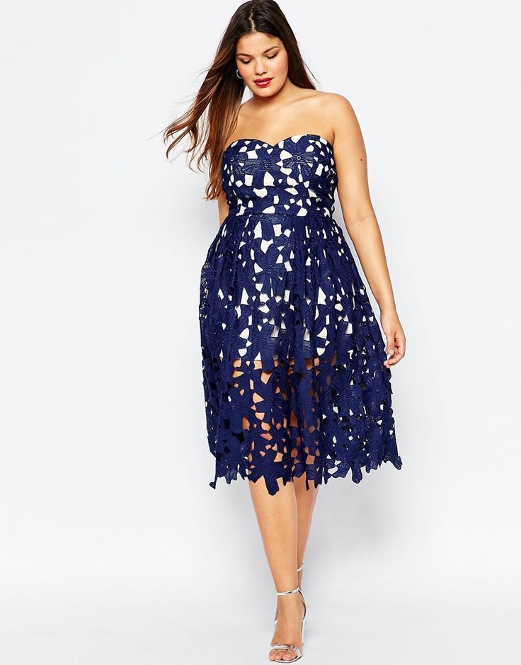 Plus Size Bandeau Dress