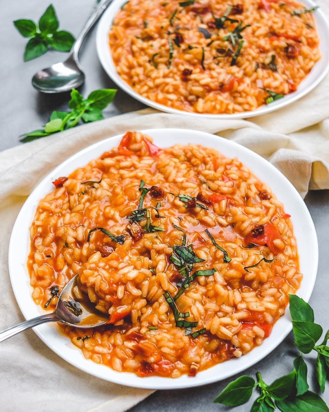 Vegan Recipes On Instagram Tomato And Basil Risotto By Vegan Recipes On Instagram Tomato And Basil Risotto By