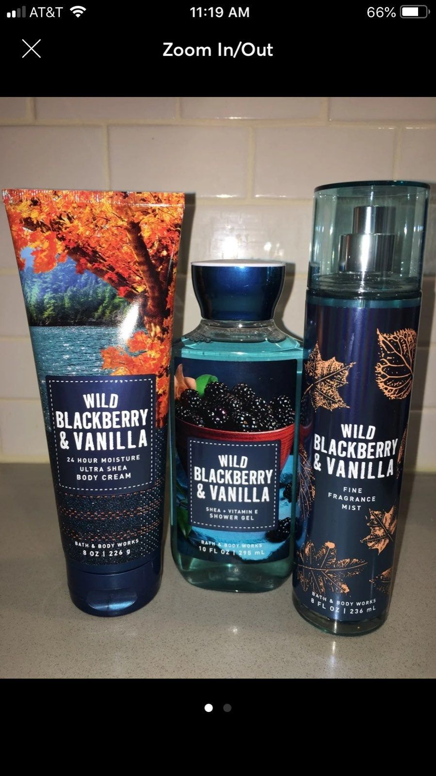 Bath And Body Works Wild Blackberry And Wild Blackberry Perfume Lotion Set