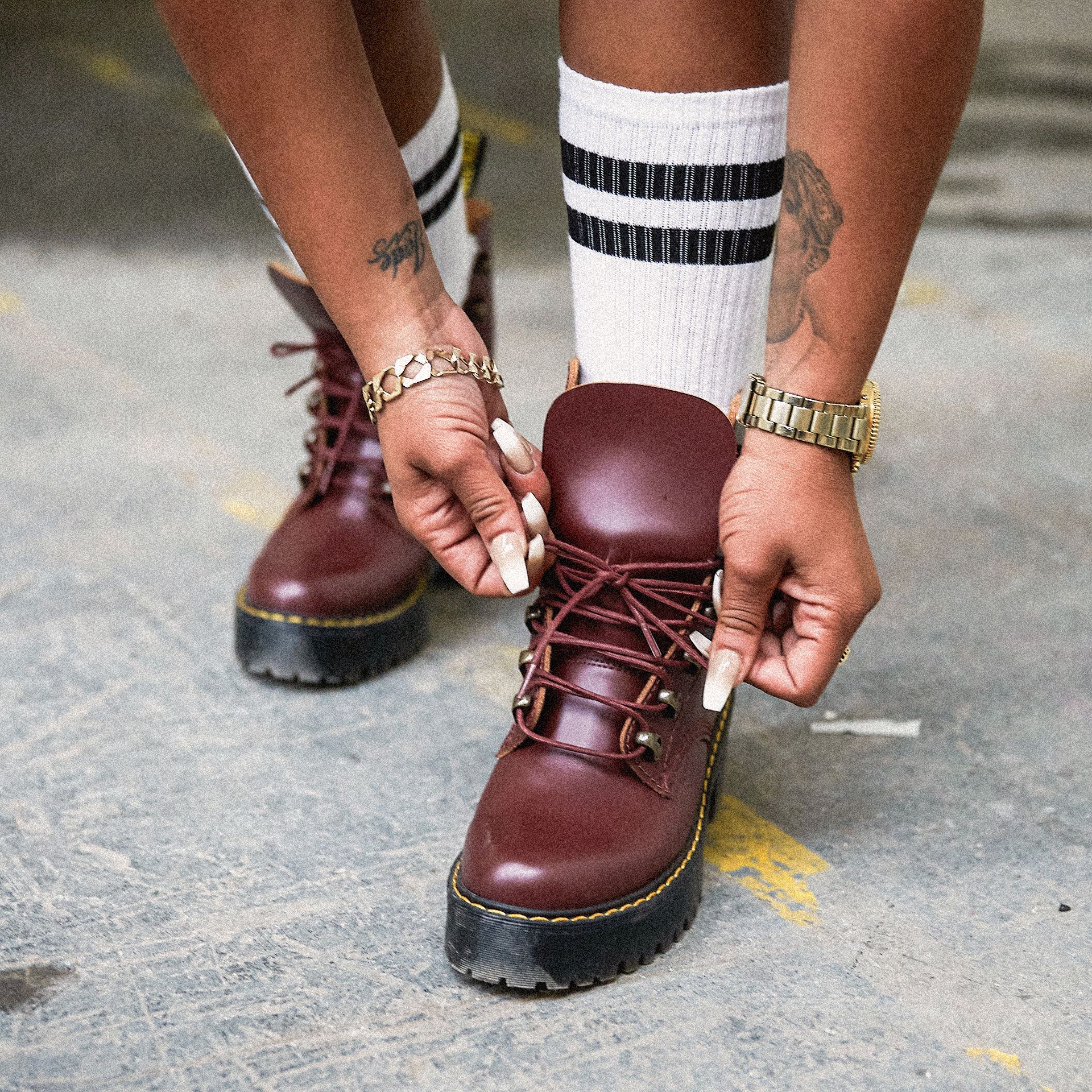 DOC'S \u0026 SOCKS: The Leona boot, worn by Paigey Cakey | Boots, Doc martens, Running shoes nike