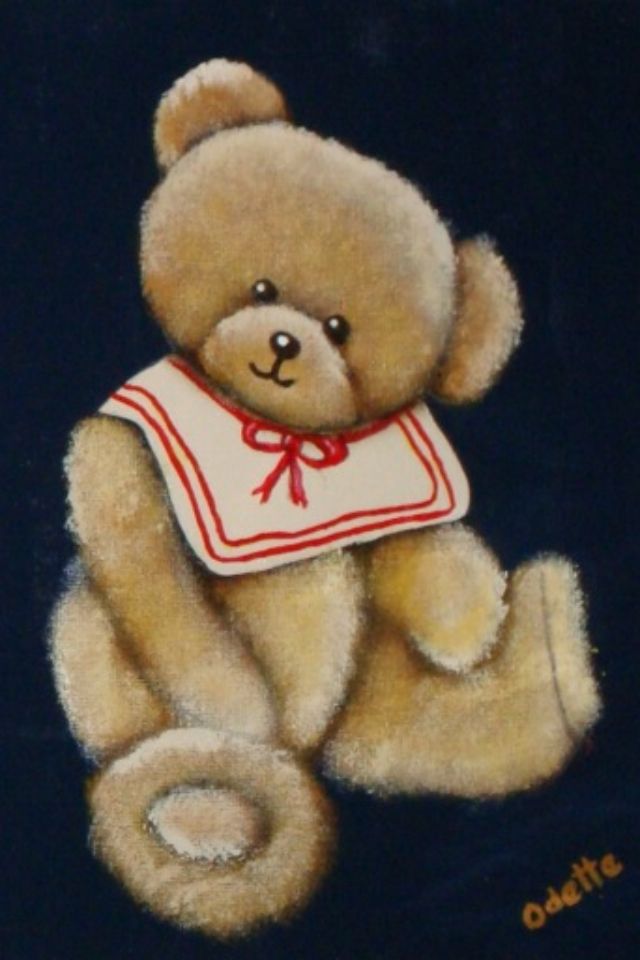 teddy bear paintings