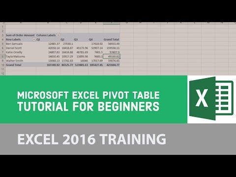 excel 2016 pivot chart tutorial