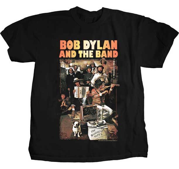 Bob Dylan Basement Tapes T Shirt Band Tees Bob Dylan Band Tshirts Mens Tshirts