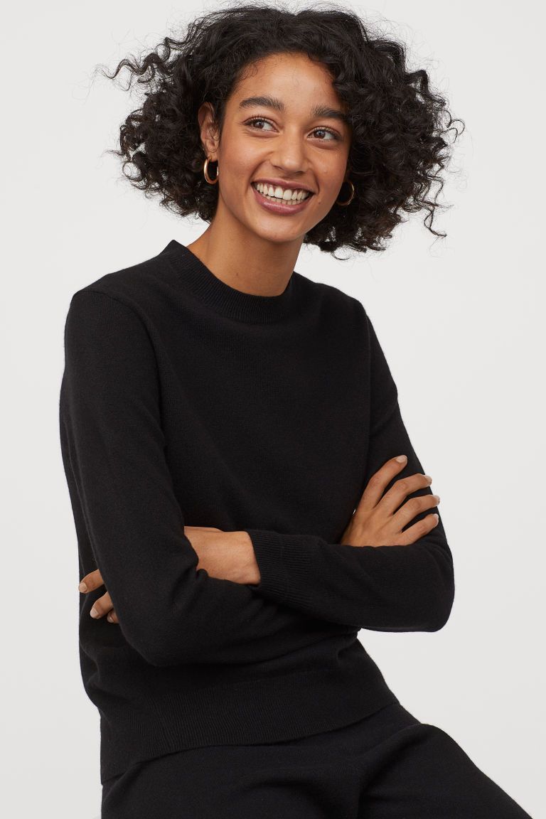 Cashmere Sweater Black Ladies | H&M US | Kasjmier, Trui Cashmere Sweater Black Ladies | H&M US | Kasjmier, Trui