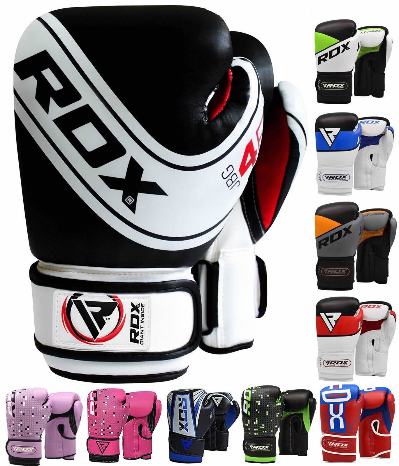 RDX Kids Boxing Gloves Junior Punching Bag Mitts MMA Muay thai Training Sparring