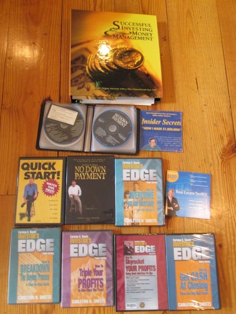carlton sheets no down payment audio cds dvds insider investors edge no down payment carlton sheets