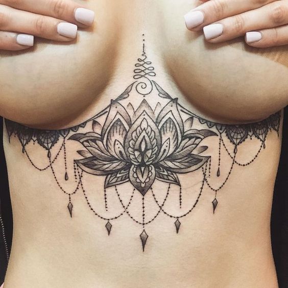chandelier drop lotus underboob tattoo chandelier drop chandelier drop lotus underboob tattoo chandelier drop