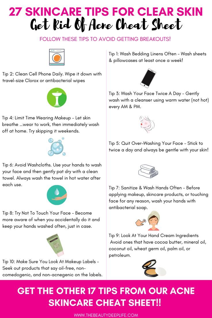 Get Rid Of Acne Cheat Sheet How to get rid of acne, How to get rid of