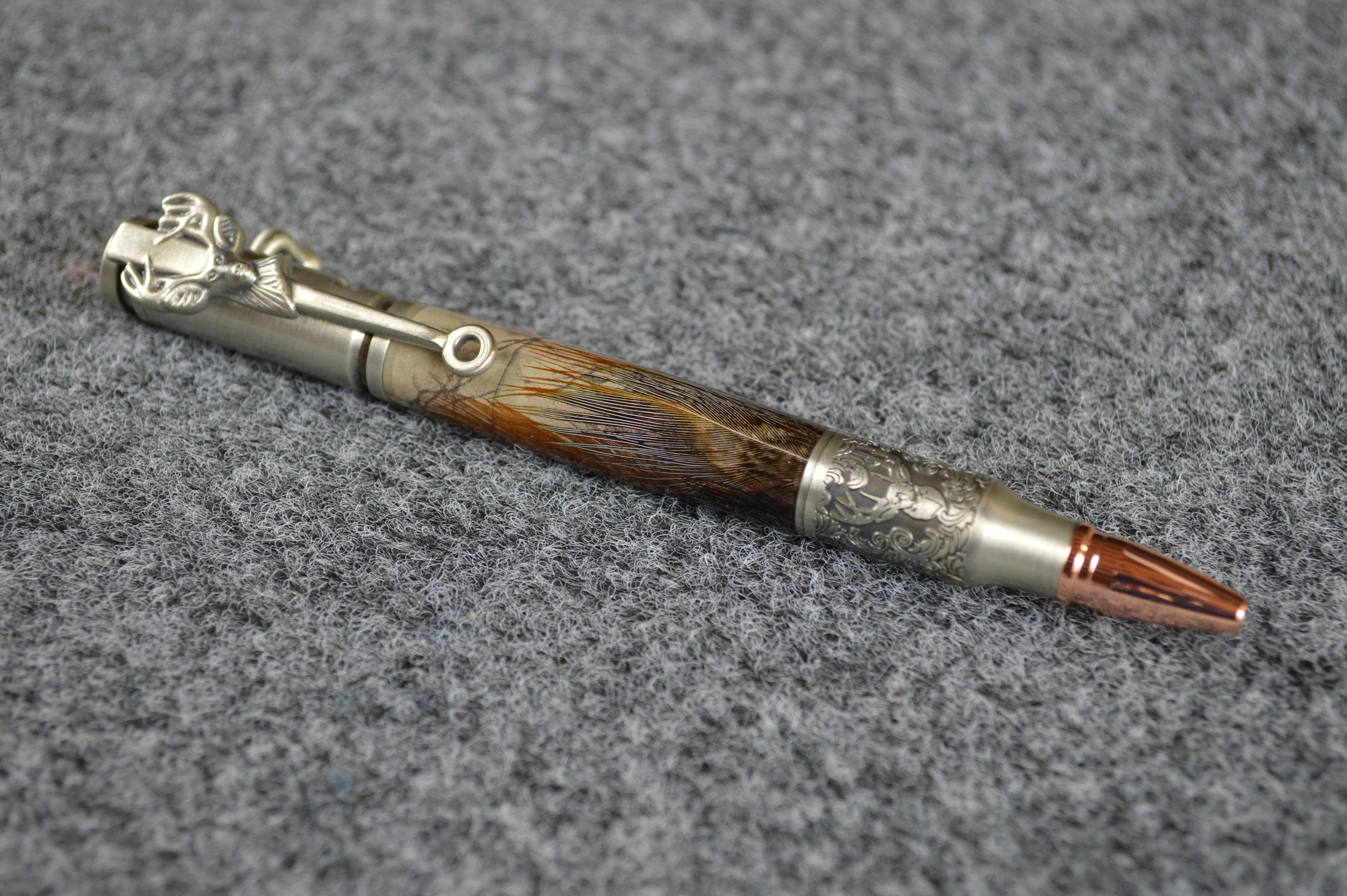 Hand Turned Deer Hunter Bolt Action Bullet Pens