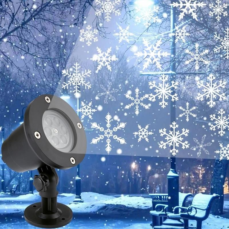 12 Types Christmas Laser Snowflake Projector Outdoor Led Lamp