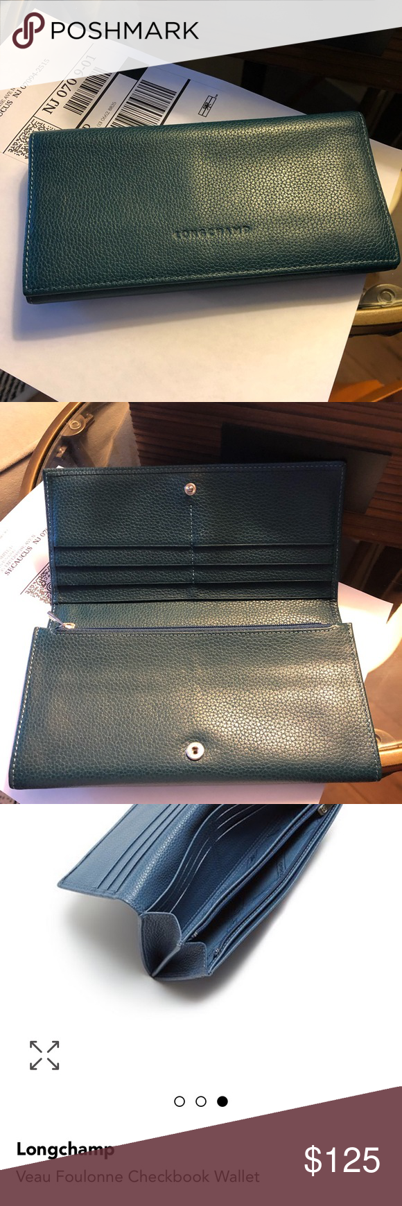 Mint Longchamp Teal Veau Foulonne Checkbook Wallet | Checkbook ... Mint Longchamp Teal Veau Foulonne Checkbook Wallet | Checkbook ...