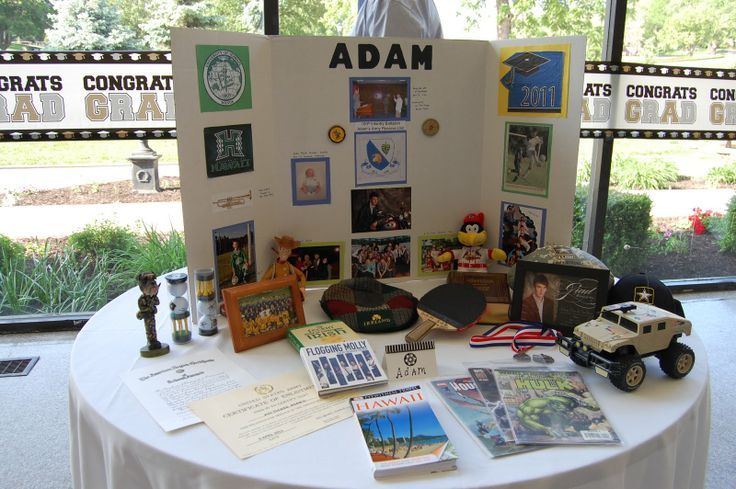 High School Graduation Memory Table Idea Display High School Graduation Memory Table Idea Display