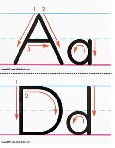 Free UPPER AND LOWERCASE LETTER FORMATION WRITING GUIDE KINDERGARTEN COMMON CORE - TeachersPayTeachers.com Guided Writing, Pre Writing, Writing Center, Writing Guide, Writing Skills, Teaching Literacy, Kindergarten Literacy, Teaching Writing, Teaching Resources