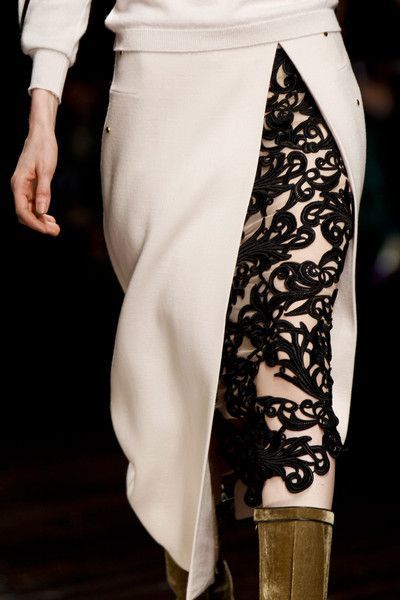 Marios Schwab bei der London Fashion Week Herbst 2013 – Details der Start-und Landebahnen #runwaydetails
