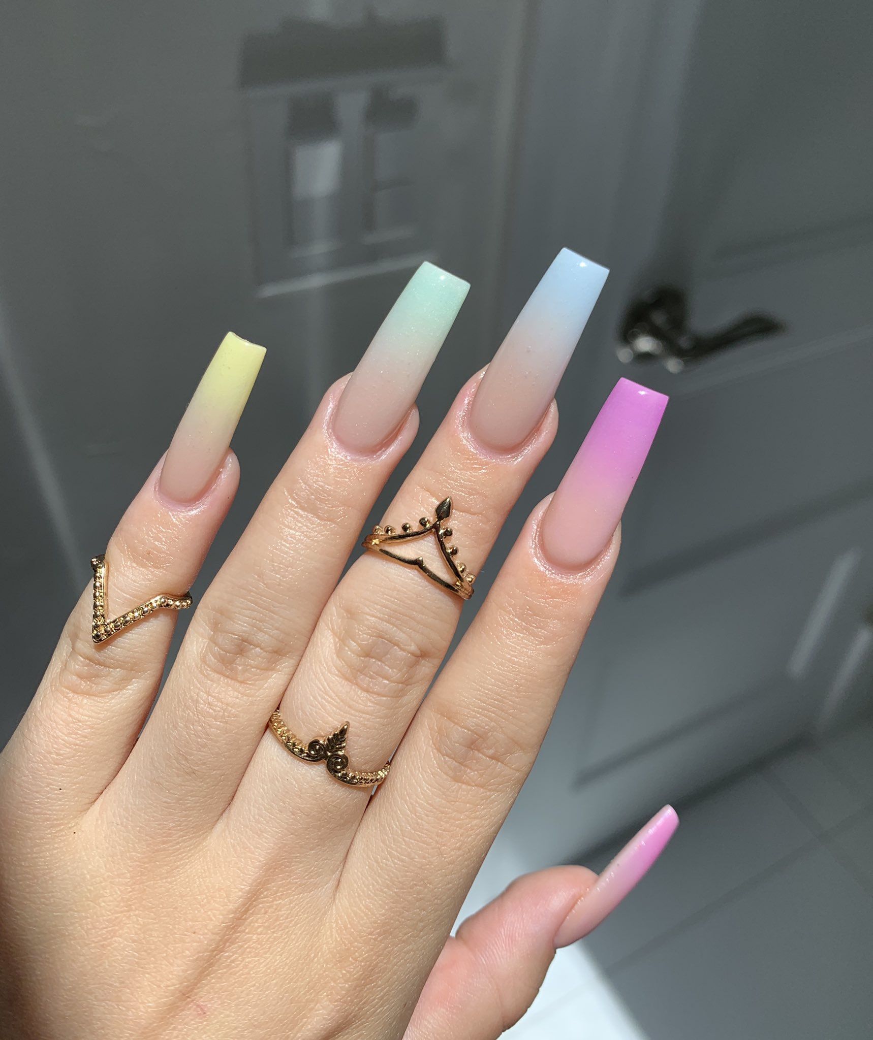 Follow For More Kaycedes Bad Nails Rainbow Nails Best Acrylic Nails