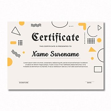 cute,geometric,certificate,template,illustration,design,graphic,element,decoration Certificate Of Appreciation, Certificate Templates, Abstract Styles, Company Names, Graphic Design, Geometric, Decoration, Illustration, Cute