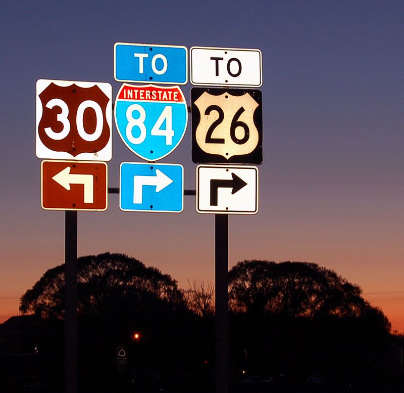 Idaho U. S. highway 26, interstate 84, and scenic U. S. highway 30 Idaho U. S. highway 26, interstate 84, and scenic U. S. highway 30