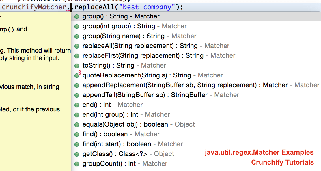 All In One Java Regex Matcher Pattern And Regular Expressions