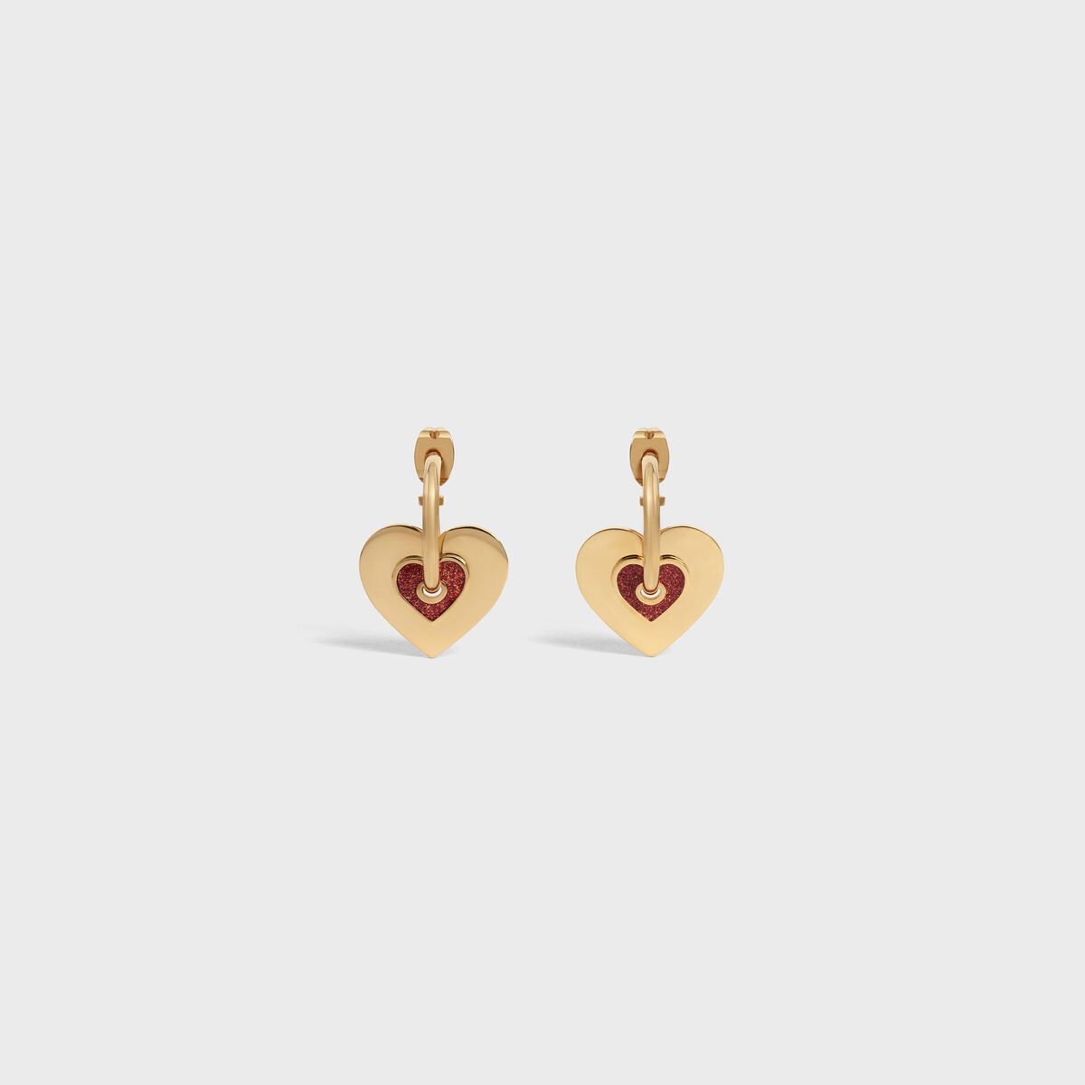 Enamel Crystal And Pearl Hoop Earrings