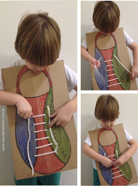 Aprendendo a amarrar os sapatos #parenting