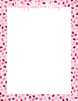 happy valentine s day border frames pinterest layouts