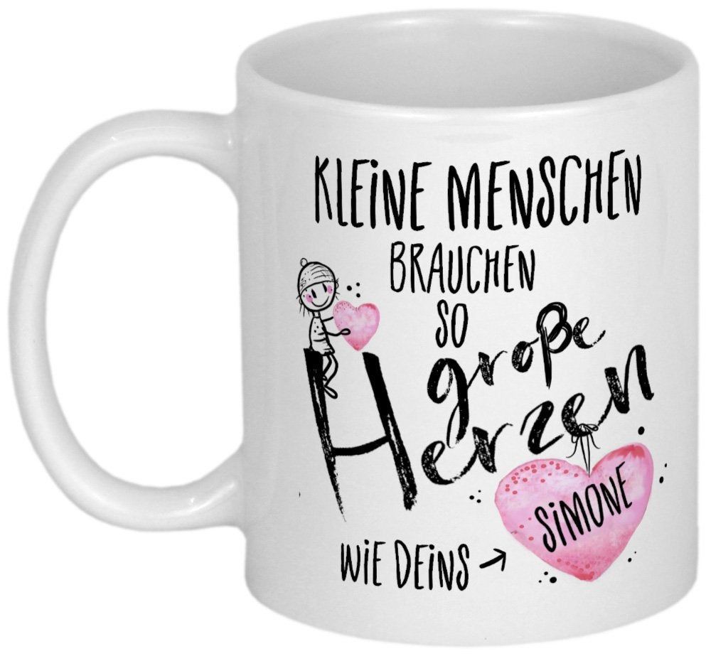 Abschiedsgeschenk Erzieherin Geschenk, PERSONALISIERBARE Tasse #abschiedsgeschenkerzieherin