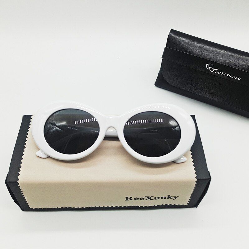 Gafas Cobain Espejo Redondo De Gafas De Sol Para Mujeres De Gafas Cobain Espejo Redondo De Gafas De Sol Para Mujeres De