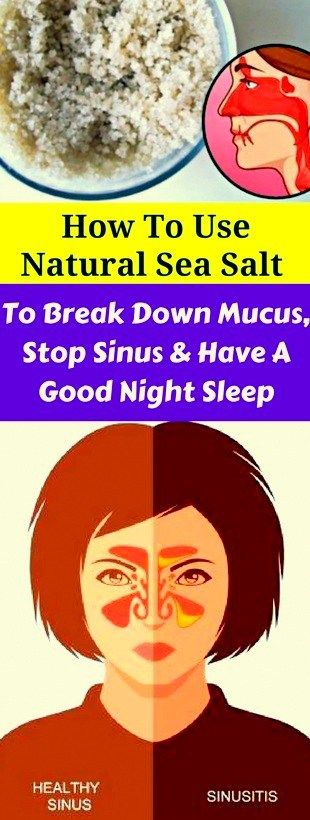 How To Use Natural, Sea Salt To Break, Down, Mucus, Stop Sinus & Have A Good Night, Sleep!!! #lifeh...