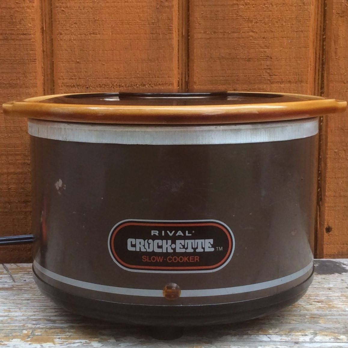 Vintage Rival Mini Crock Pot Crock-ette Retro 1 Qt Slow Cooker