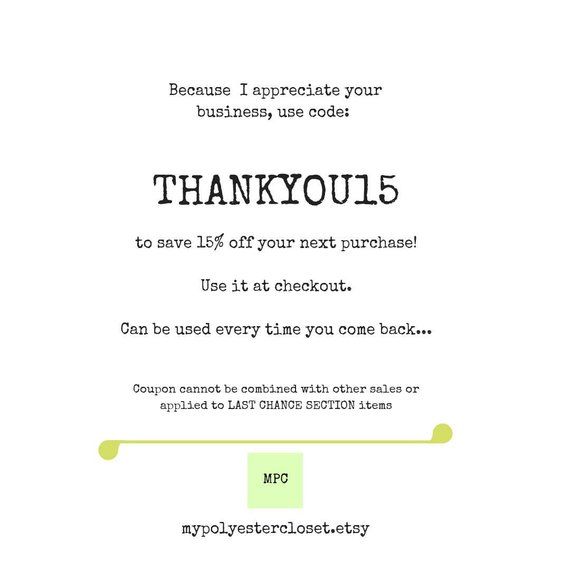 coupon code for etsy shop