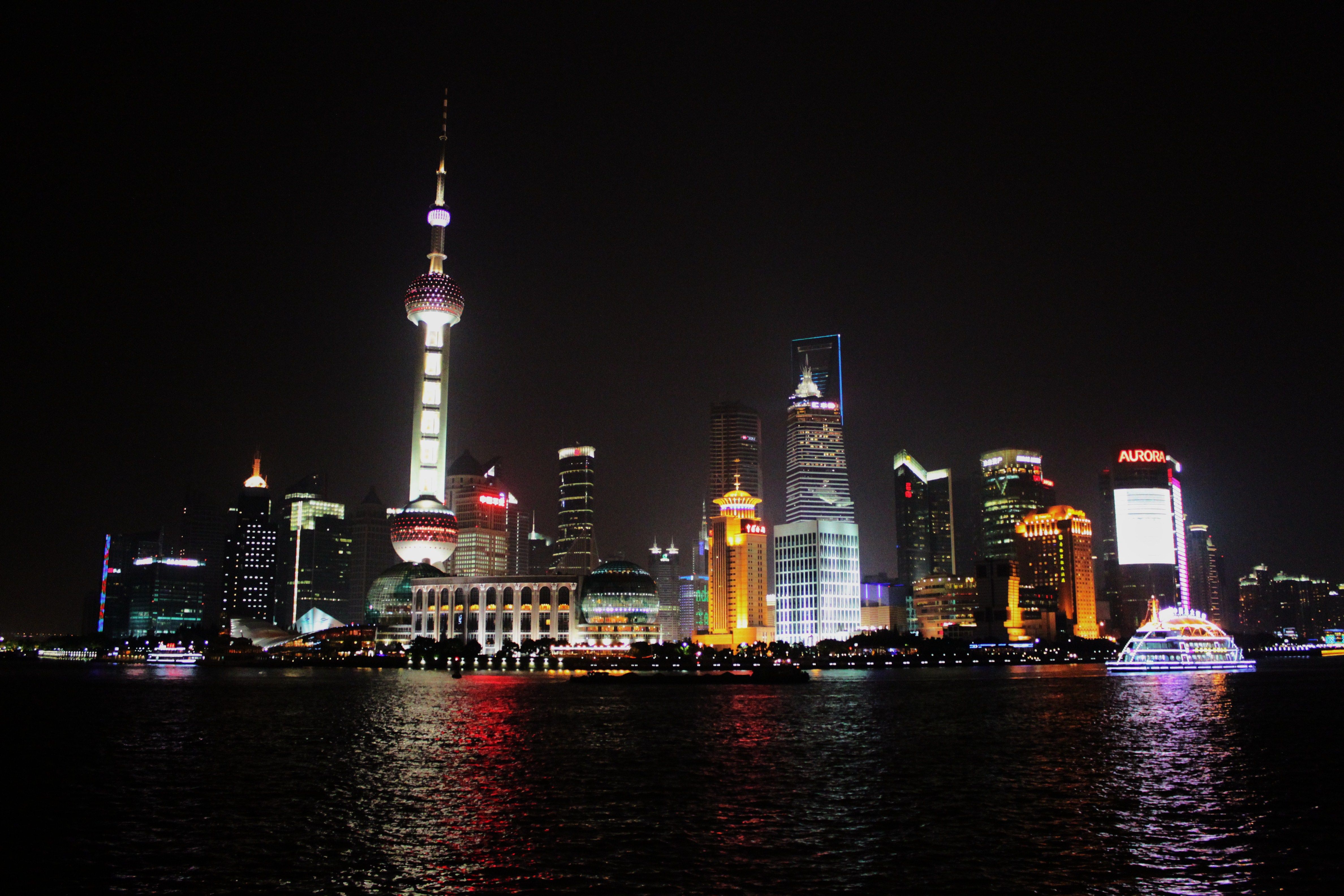 Shanghai Night View Free Hd Desktop Backgrounds Wallpapers Wallpapering Info Shanghai Night Shanghai Travel Shanghai Skyline