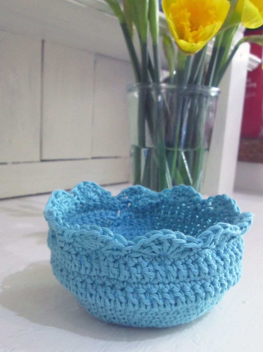 A Crocheted Bowl Pattern Crochet bowl, Crochet jar covers, Knitting A Crocheted Bowl Pattern Crochet bowl, Crochet jar covers, Knitting